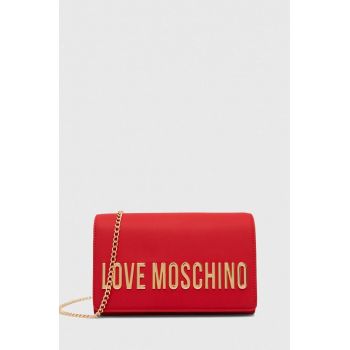 Love Moschino poseta culoarea rosu de firma originala