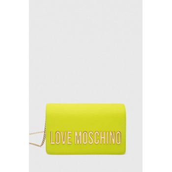 Love Moschino poseta culoarea verde ieftina