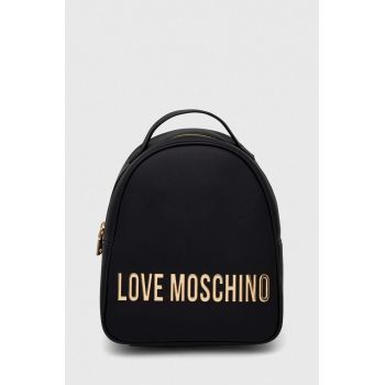 Love Moschino rucsac femei, culoarea negru, mic, neted