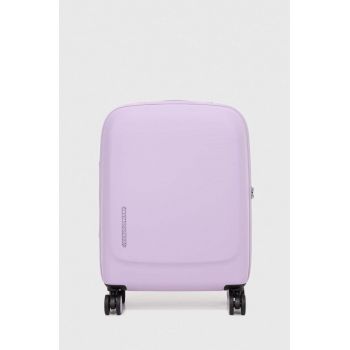 Mandarina Duck valiza culoarea violet de firma originala