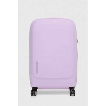 Mandarina Duck valiza culoarea violet ieftina