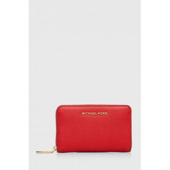 MICHAEL Michael Kors portofel de piele femei, culoarea rosu