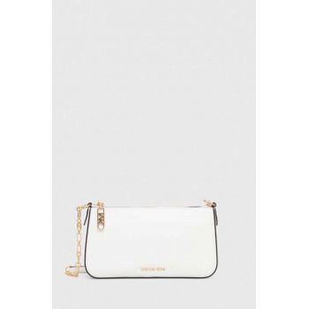 MICHAEL Michael Kors poseta de piele culoarea alb