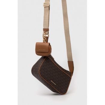 MICHAEL Michael Kors poseta de piele culoarea maro