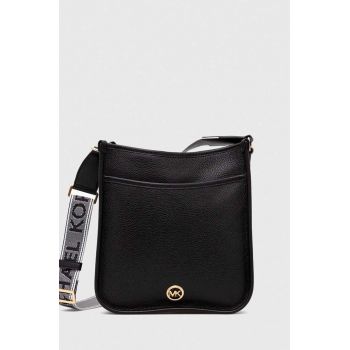 MICHAEL Michael Kors poseta de piele culoarea negru