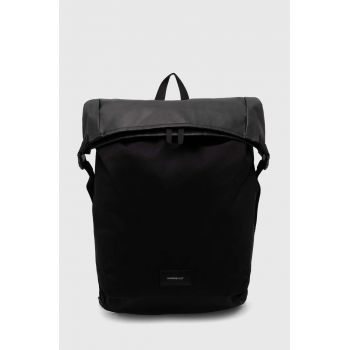 Sandqvist rucsac Alfred culoarea negru, mare, uni