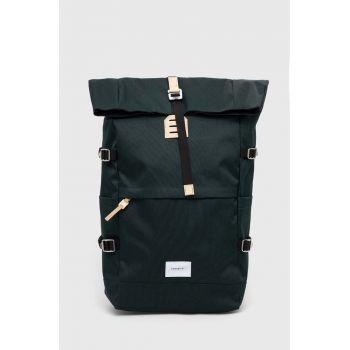Sandqvist rucsac SQA1371 Bernt culoarea verde, mare, uni SQA1371-green