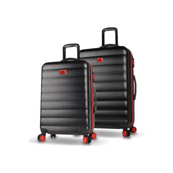 Set trolere CRSOBSAH - Negru - 76 x 48 x 30 & 65 x 42 x 28