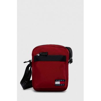 Tommy Jeans borsetă culoarea bordo AM0AM11967