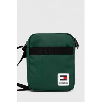 Tommy Jeans borsetă culoarea verde AM0AM11962