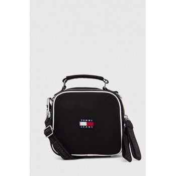 Tommy Jeans poșetă culoarea negru AW0AW16100