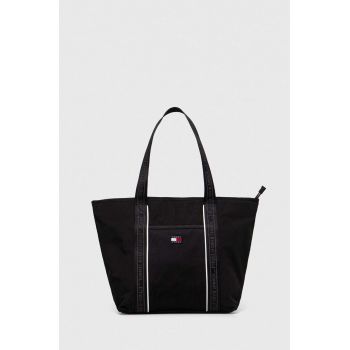 Tommy Jeans poșetă culoarea negru AW0AW15824 de firma originala