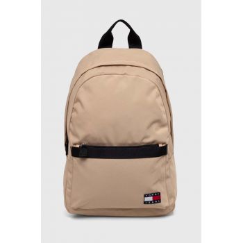 Tommy Jeans rucsac bărbați, culoarea bej, mare, uni AM0AM11964 ieftin