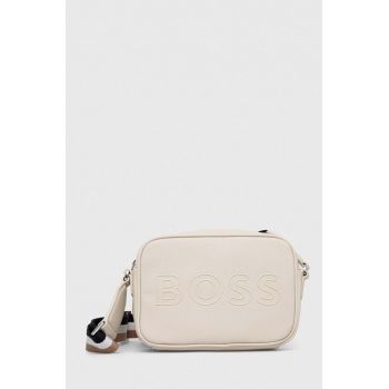 BOSS poșetă culoarea bej 50517789 de firma originala