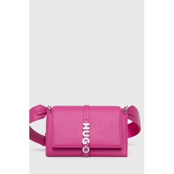 HUGO geantă culoarea roz
