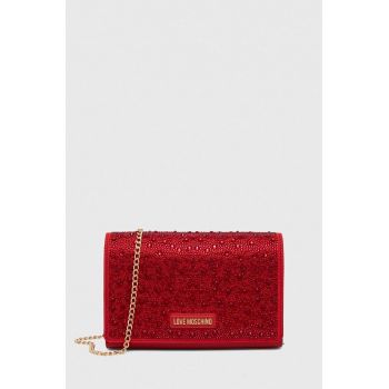 Love Moschino poseta culoarea rosu