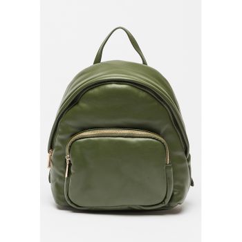 Rucsac de piele ecologica cu buzunar exterior