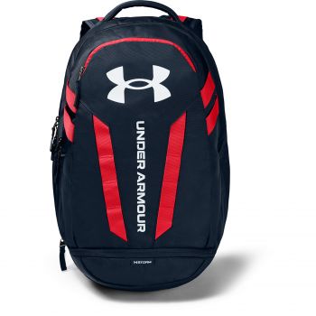 Under Armour Hustle 5.0 Backpack Academy/ Red/ White la reducere