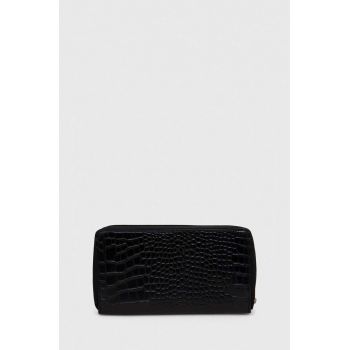 Answear Lab portofel de piele femei, culoarea negru