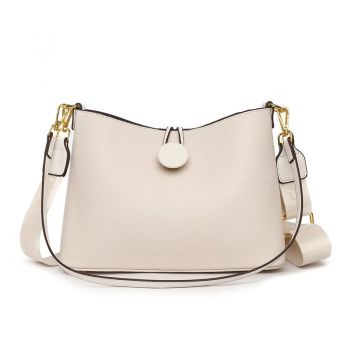 Geanta dama Delis, Anaxandra GT2563, piele naturala, Crem de firma originala