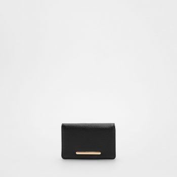 Reserved - Mini-portofel din imitație de piele - Negru