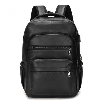 Rucsac unisex Delis, Aspasia GT2582, port USB, Negru