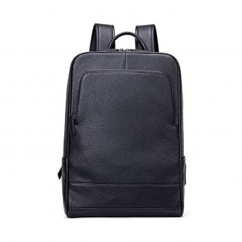 Rucsac unisex Delis, Blanchefleur GT2589, piele naturala, Negru