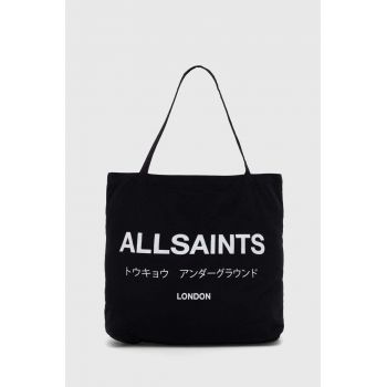 AllSaints geanta culoarea negru de firma originala