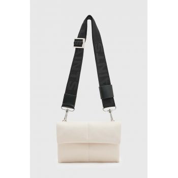 AllSaints poseta de piele culoarea maro