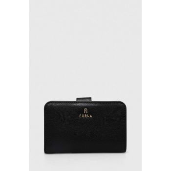 Furla portofel de piele femei, culoarea negru