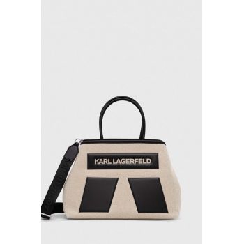 Karl Lagerfeld poseta culoarea bej de firma originala