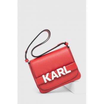 Karl Lagerfeld poseta culoarea rosu de firma originala