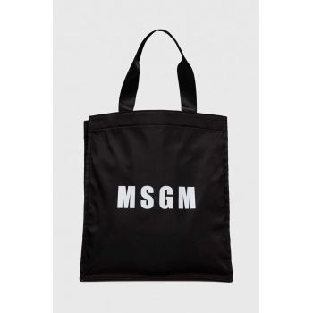 MSGM geantă culoarea negru 3640MZ43.628 ieftina