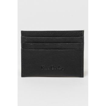 Portcart de piele ecologica - Negru