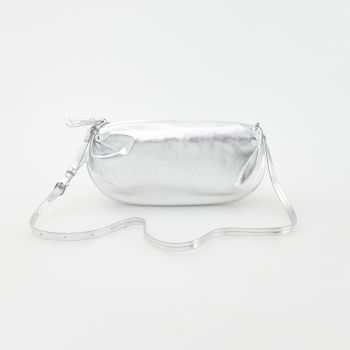 Reserved - Ladies` handbag - Argintiu