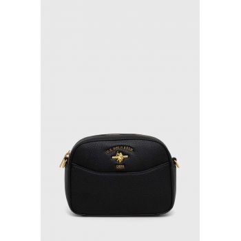 U.S. Polo Assn. poseta culoarea negru ieftina