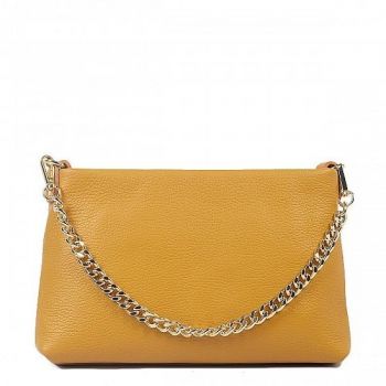 Geanta dama Delis, Esther GT2658, piele naturala, Cognac ieftina