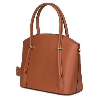 Geanta dama piele naturala Gabriella cognac ieftina