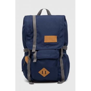 Jansport rucsac culoarea albastru marin, mare, neted