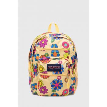 Jansport rucsac culoarea galben, mare, modelator