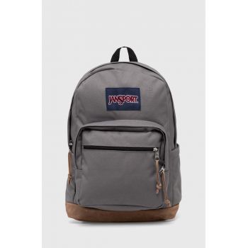 Jansport rucsac culoarea gri, mare, neted