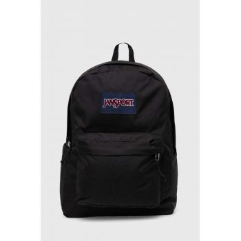 Jansport rucsac culoarea negru, mare, cu imprimeu