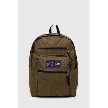 Jansport rucsac culoarea verde, mare, neted