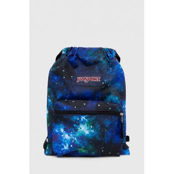 Jansport sac culoarea albastru marin, modelator ieftin