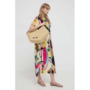 Max Mara Beachwear poseta culoarea bej