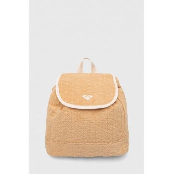 Roxy rucsac femei, culoarea bej, mic, uni ERJBP04756