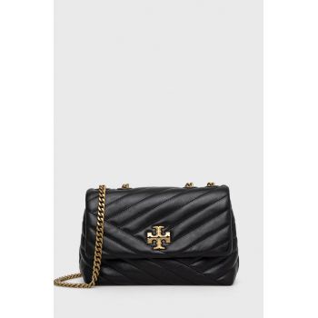 Tory Burch poseta de piele culoarea negru