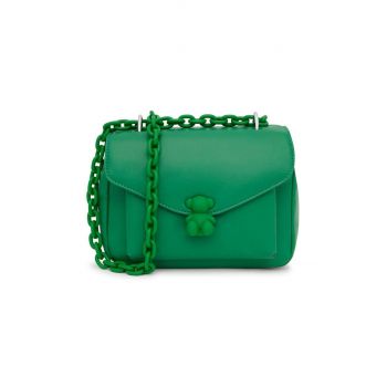 Tous poseta de piele culoarea verde