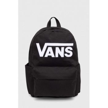 Vans ghiozdan copii OLD SKOOL GROM BACKPACK culoarea negru, mare, cu imprimeu