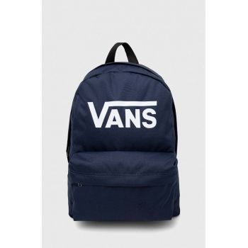 Vans rucsac culoarea albastru marin, mare, cu imprimeu